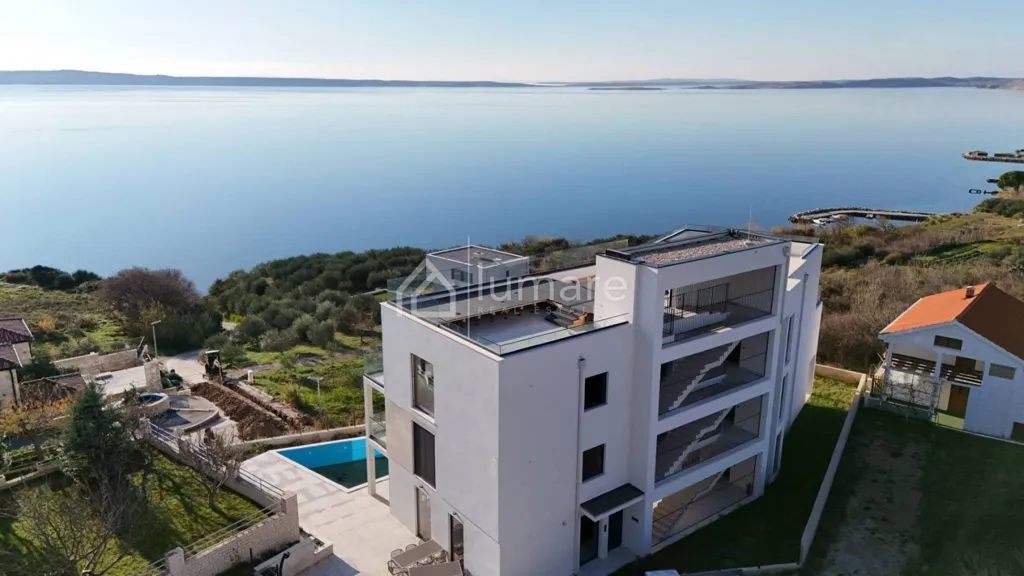 Vista aerea - Luxury Apartment with Sea View in Ražanac