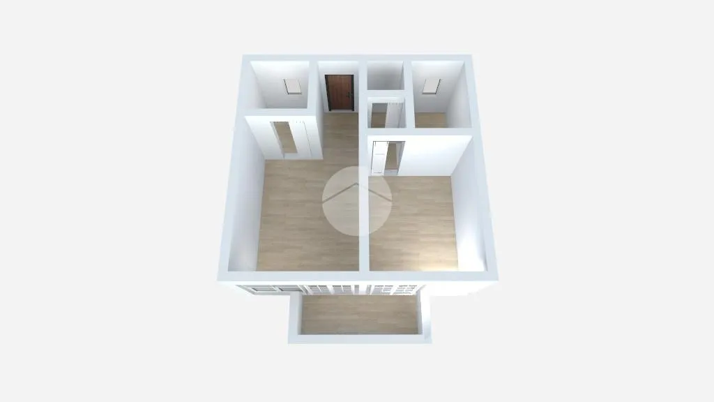 Plan - Modern 2-Bedroom Flat with Balcony in Milan