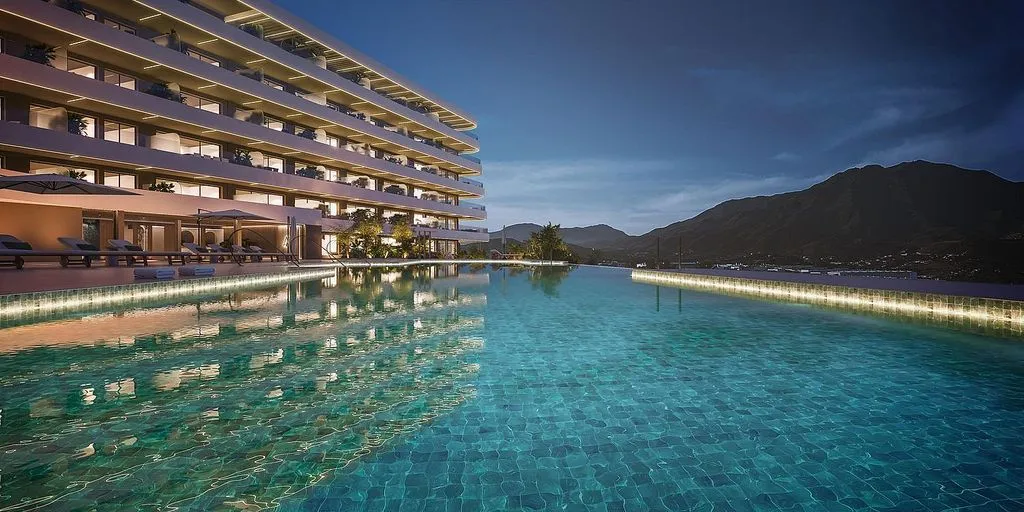 Piscine - Penthouse with Pool in Estepona