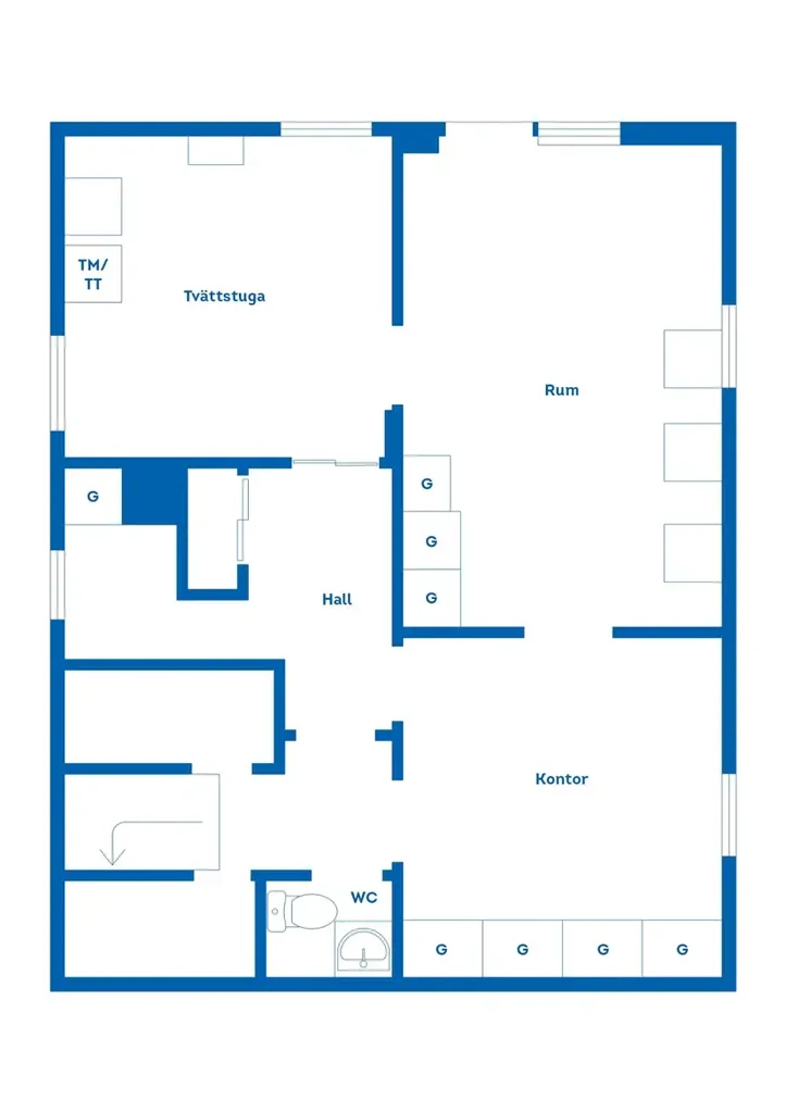 Plan - Detached House with Spa in Fågelfors