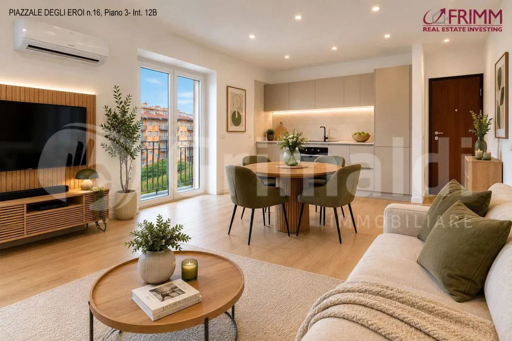 Soggiorno - Modern Bungalow with Balcony in Rome