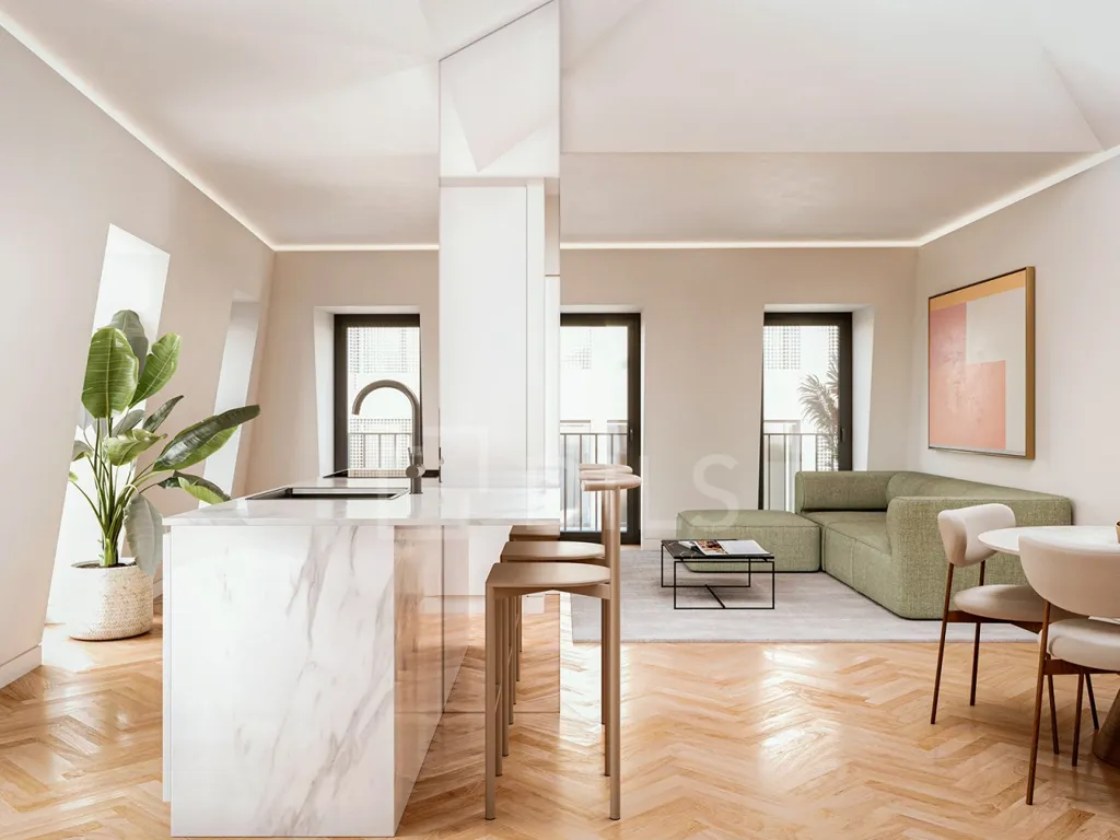Cuisine - Duplex Apartment with Terrace on Avenida da Liberdade, Lisbon
