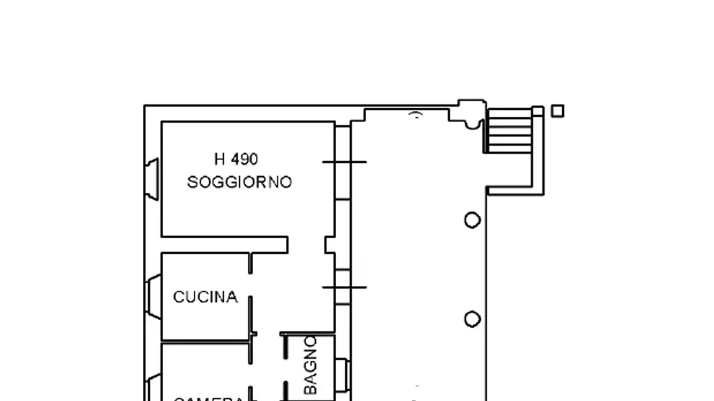 Plan - Architecturally Unique Ground Floor Apartment in Piacenza