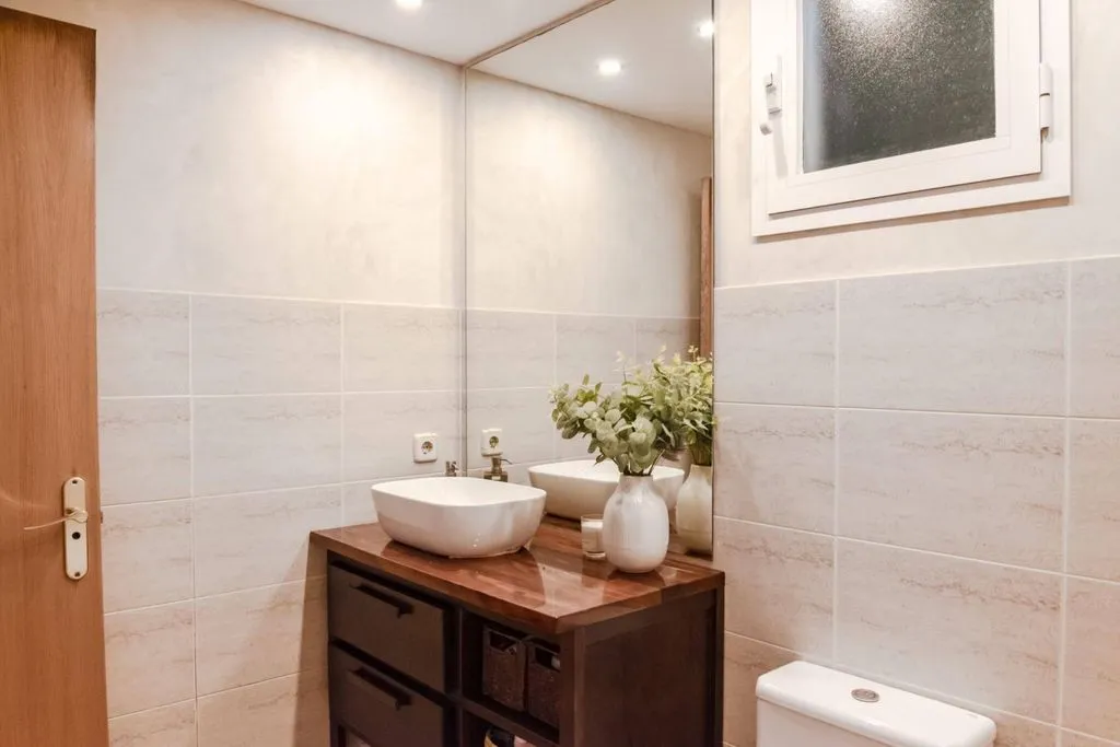 Salles de bain - Luxury Flat with Private Pool in Les Maravelles, Palma