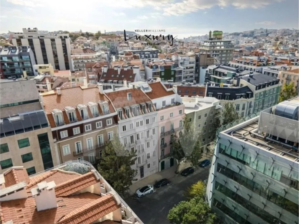 Vue aérienne - Luxury Flat with Varanda in Lisbon Centre