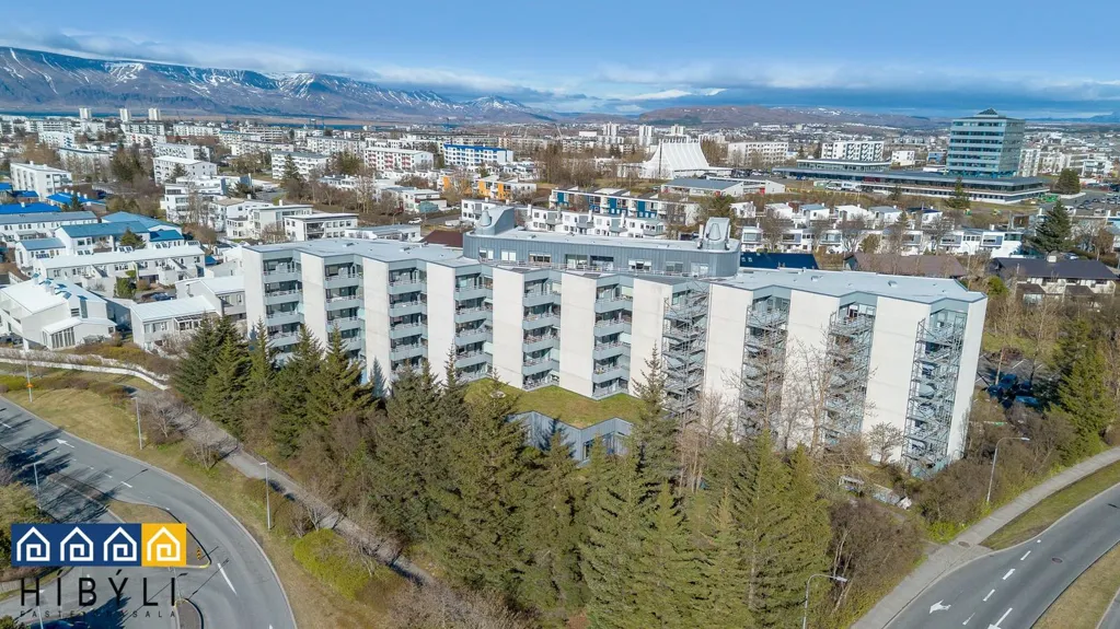 Õhuvaade - Two-Bedroom Apartment with Elevator in Reykjavik