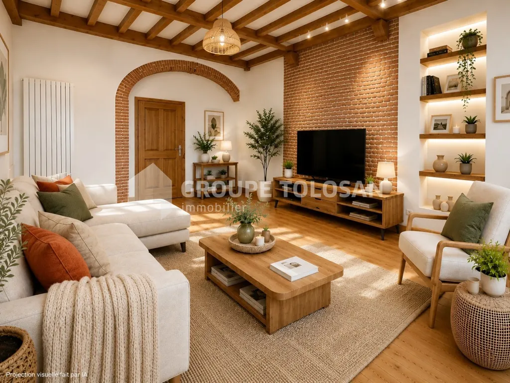 Séjour - Appartement Charme Ancien sur Place Nationale à Montauban
