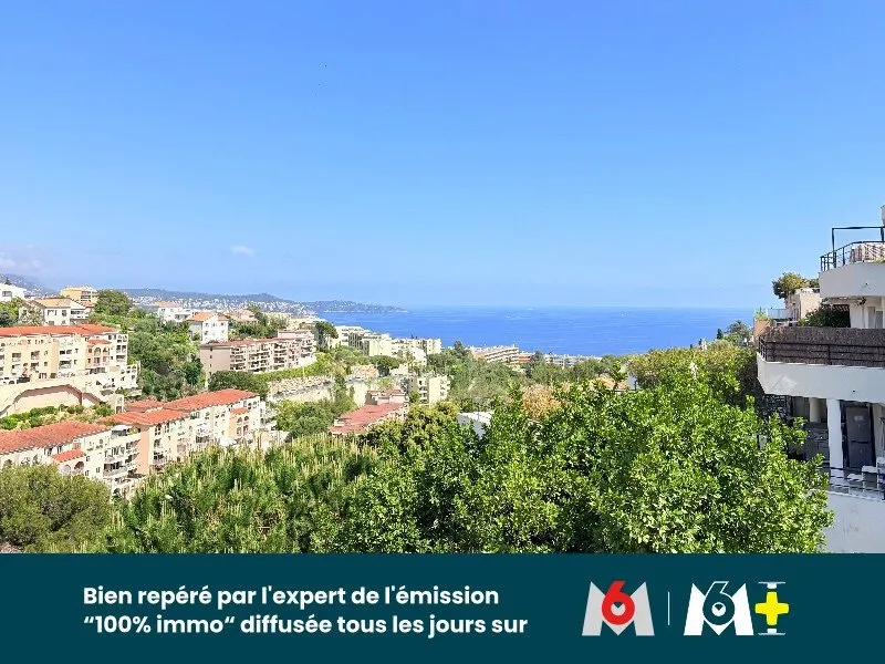 5 Pièces Panoramique à 360° au Dernier Étage à Nice La Lanterne