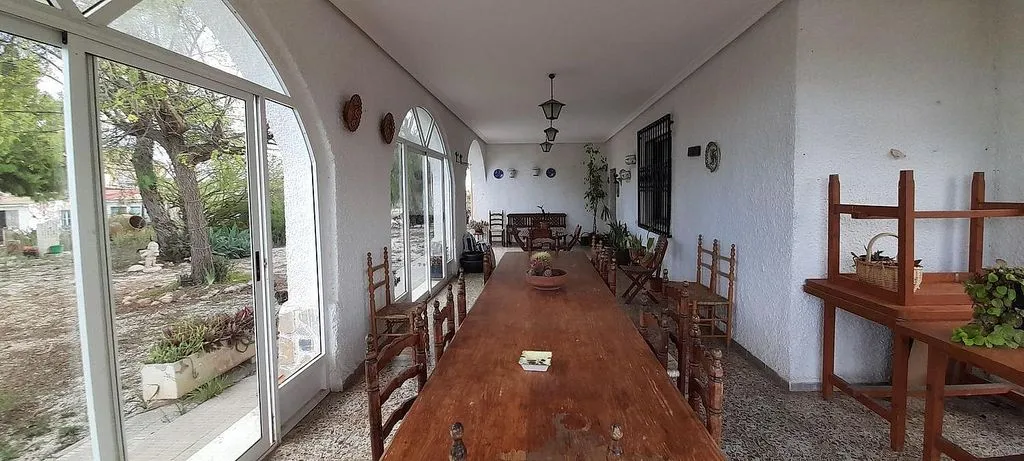 Terrasse - Chalet with Garden and Air Conditioning in Elche