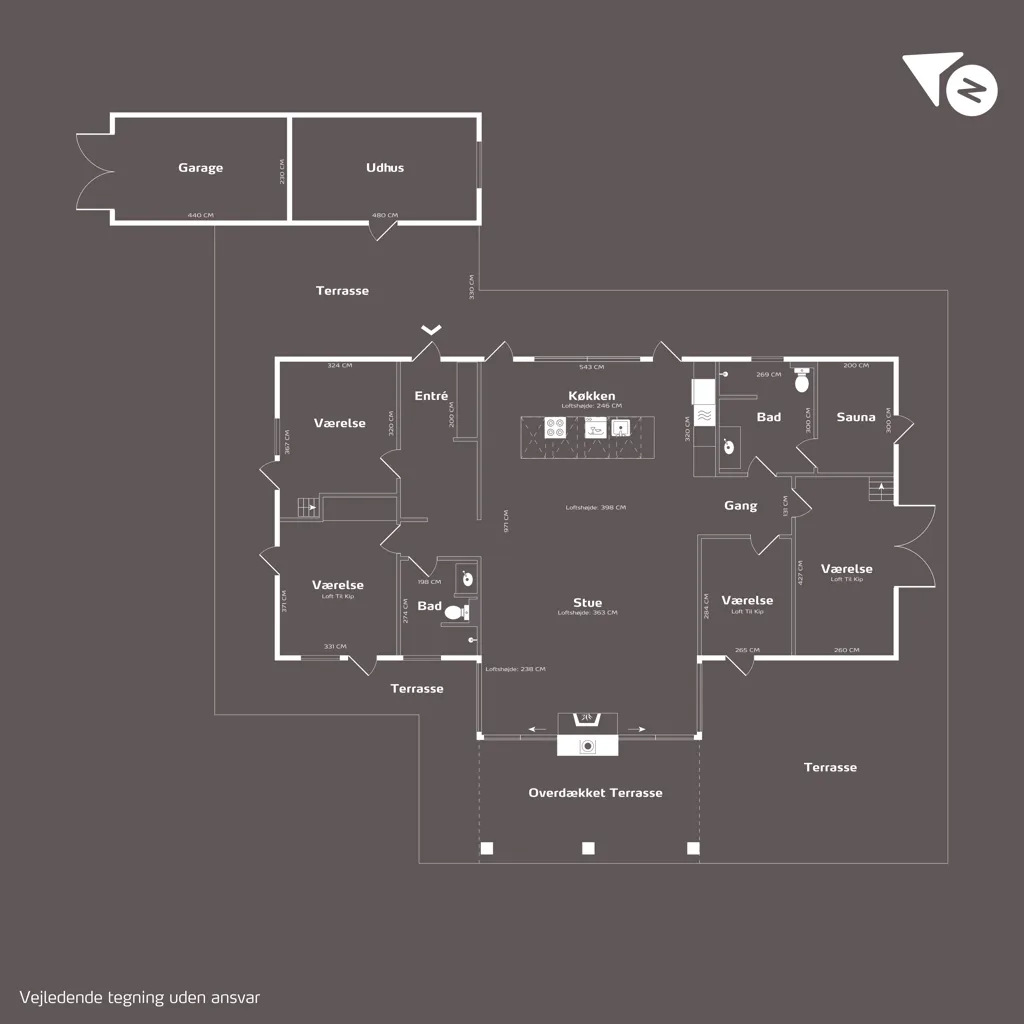 Plan - New Summerhouse with Large Windows in Asserbo