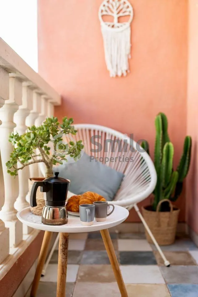 Terrasse - Furnished Flat with Balcony in El Médano