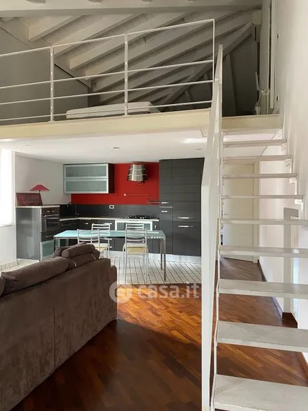 Séjour - Rustic Trilocale with Balcony in Piacenza