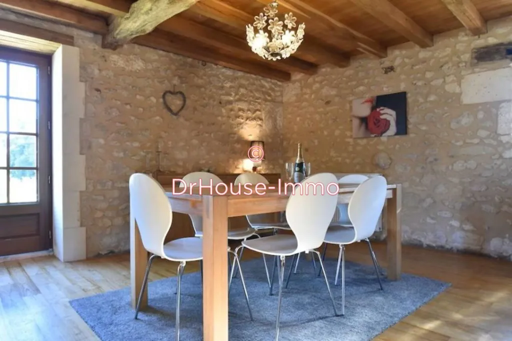 Salle à manger - Maison en Pierre avec Piscine à Verteillac