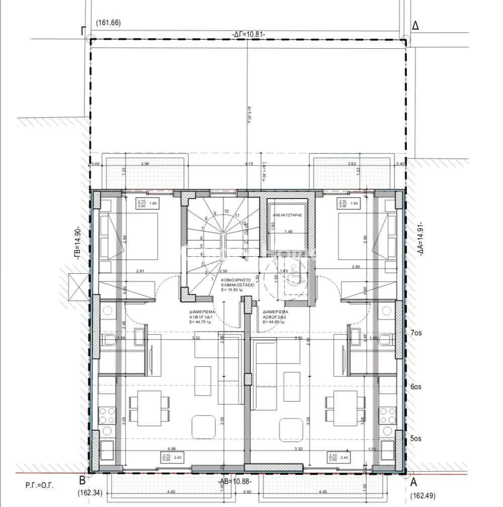 Plan - Modern Flat with Lift in Ampelokipoi - Panormou
