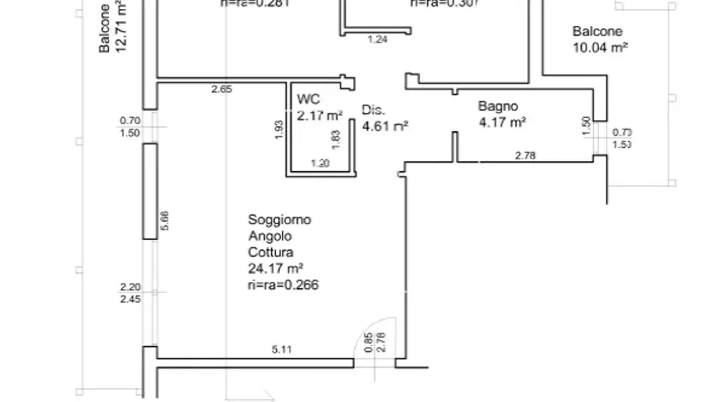 Plan - Rearranged Apartment with Sea View in Cervia