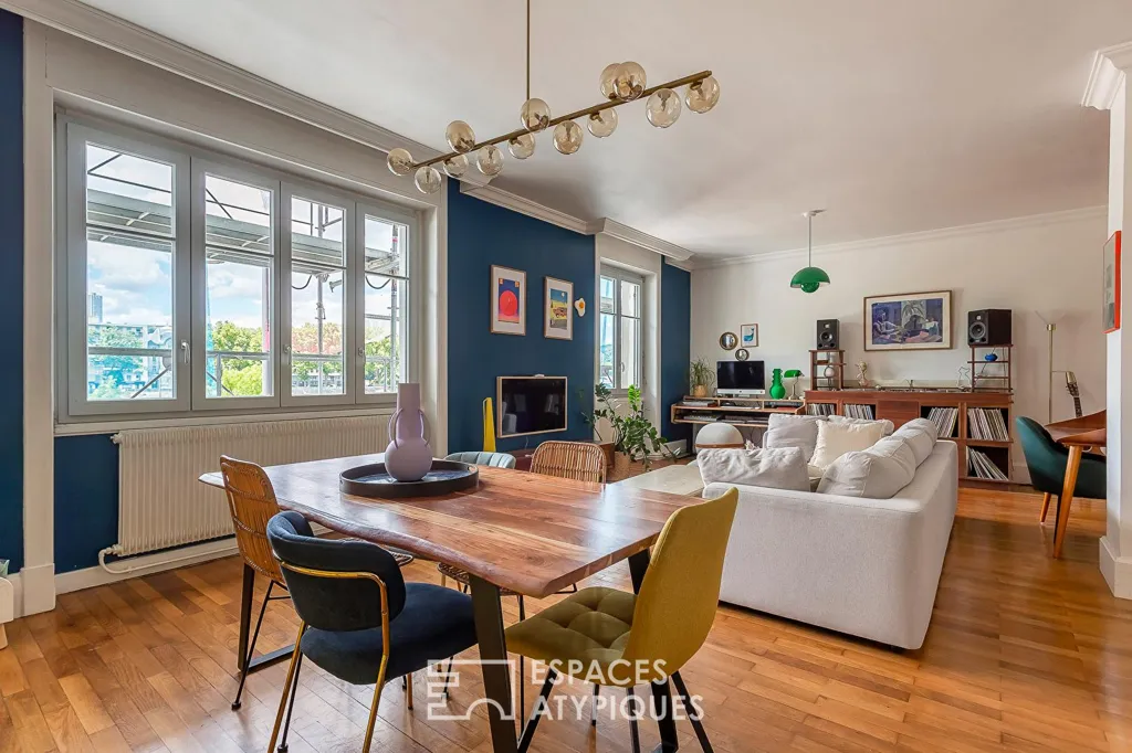 Salle à manger - Appartement de Caractère avec Vues sur la Saône à Lyon