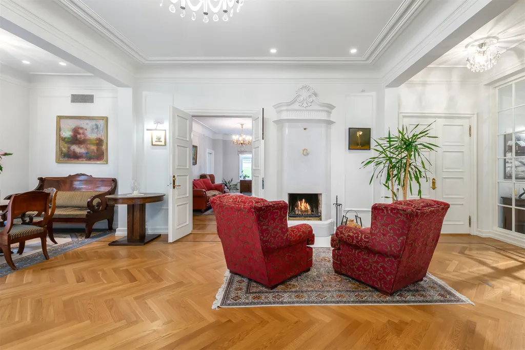 Living Room - Historic Villa with Garden in Tallinn