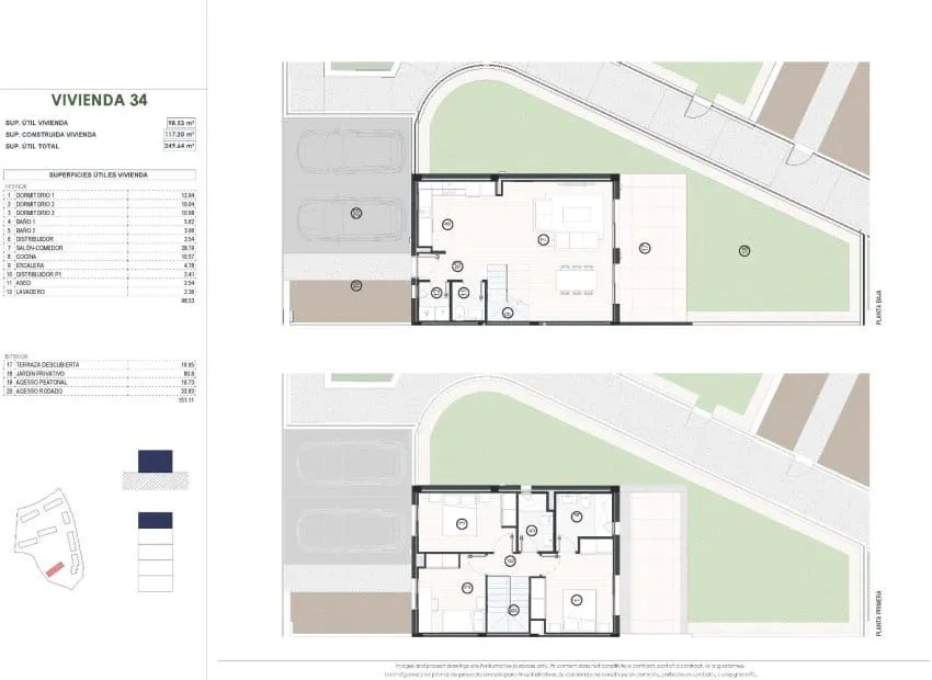 Plan - Terraced Villa with Pool in Balcon de Finestrat