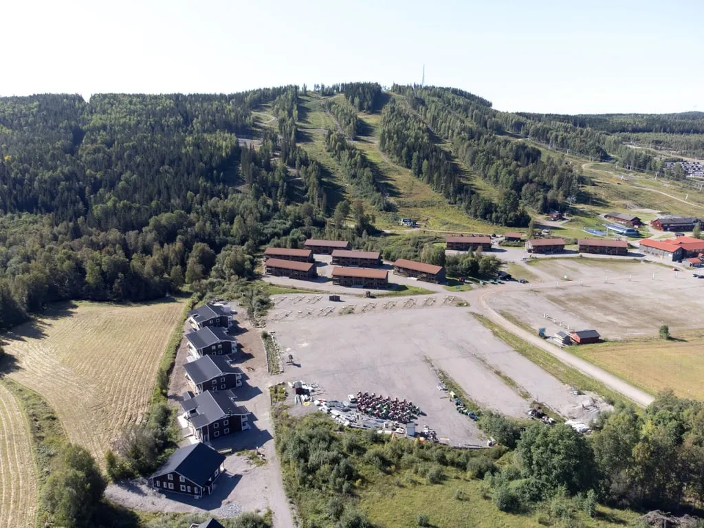 Vue aérienne - Owner-Occupied Apartment with Ski Access in Kungsberget