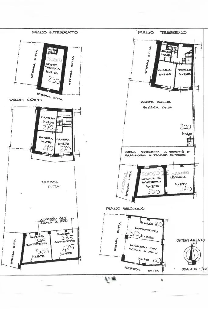 Plaan - Semi-Independent House with Private Courtyard in Caravino