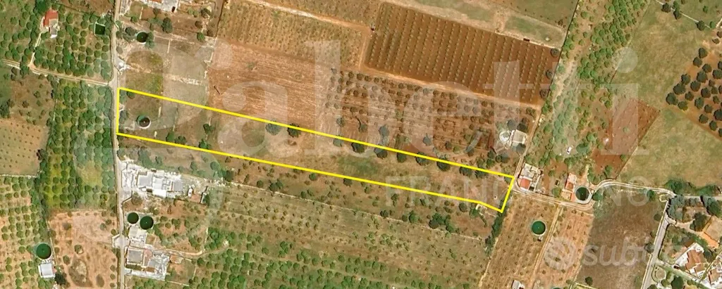 Õhuvaade - Buildable Land with Sea View in Noto