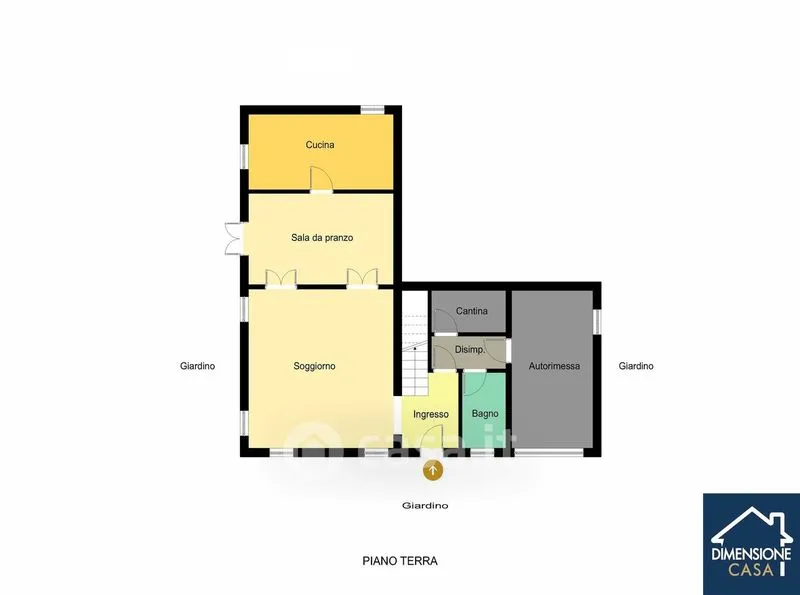 Plan - Modern Bifamily Villa with Garden in Cavezzo