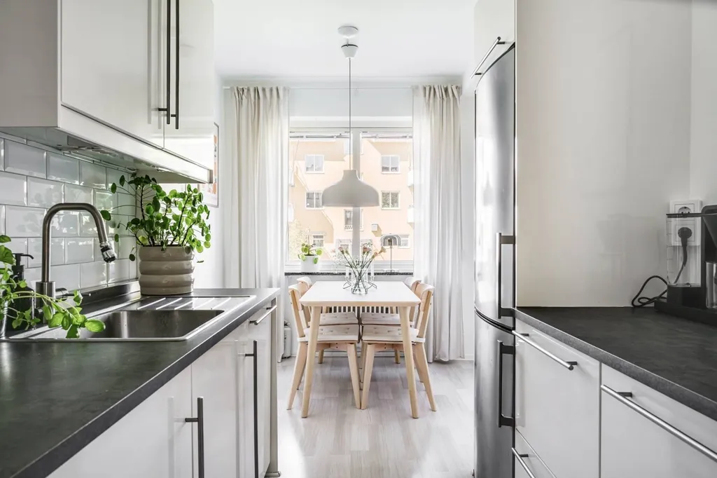 Cuisine - 1948 Apartment with Balcony in Ängelholm