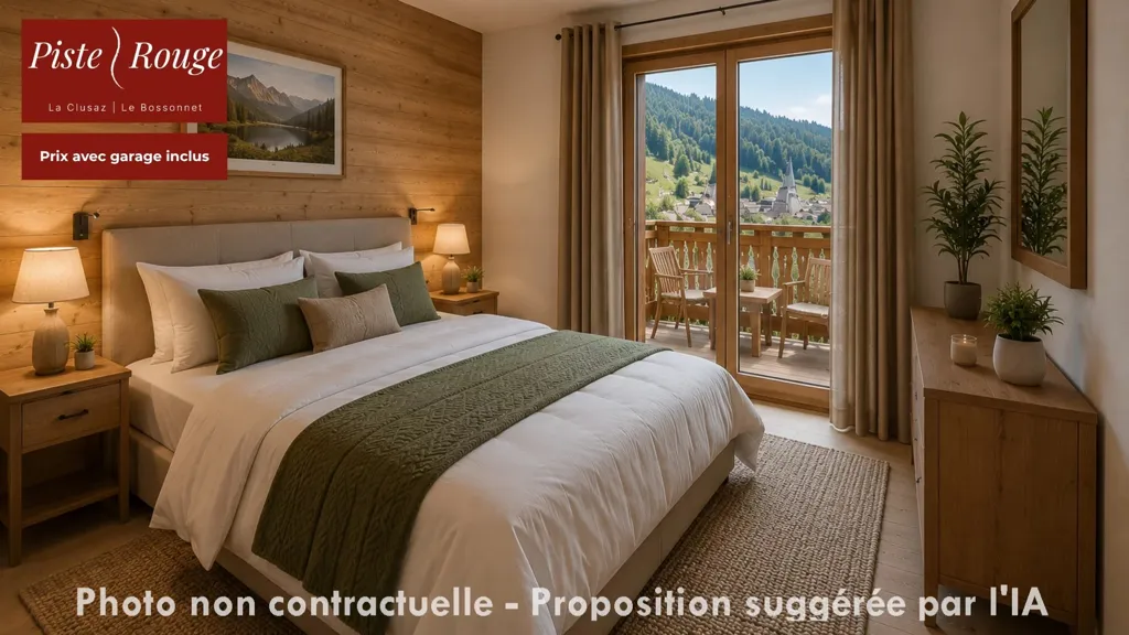 Camere da letto - Contemporary Flat with Terrace in La Clusaz
