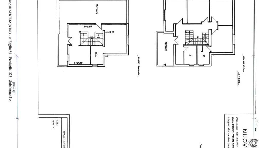 Plaan - Triplex with Balcony in Ardea, Largo Roma