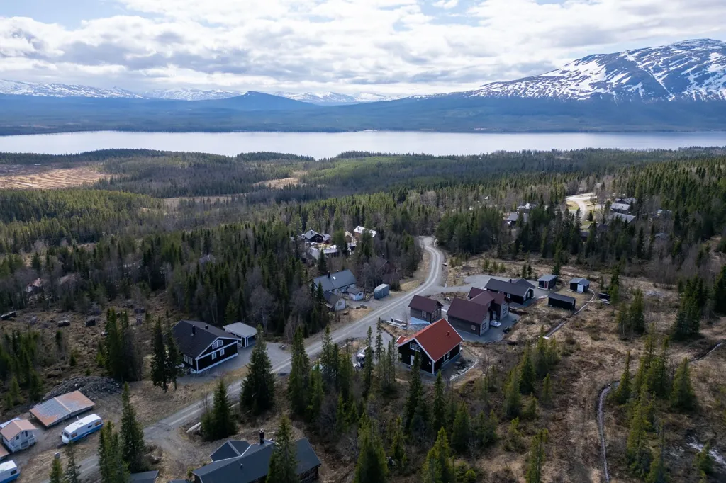 Vue aérienne - Sloping Plot with Fjäll View in Ottsjö