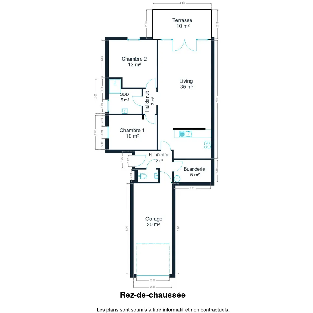 Plan - Appartement avec Vue Lac à Barbençon