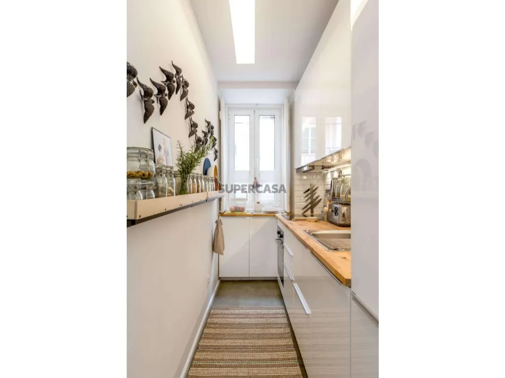 Cuisine - 1-Bedroom Apartment with Terrace in Estrela, Lisbon