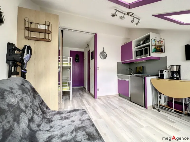 Köök - Studio with Private Pool in Gresse en Vercors