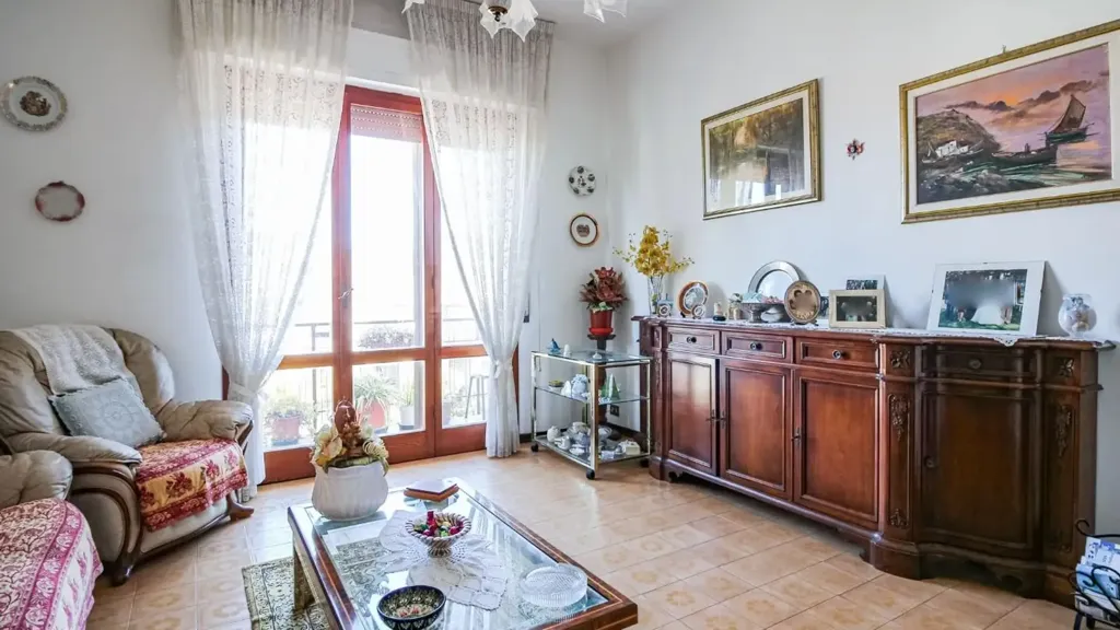 Living Room - Apartment with Balcony in Vecchiano Centre
