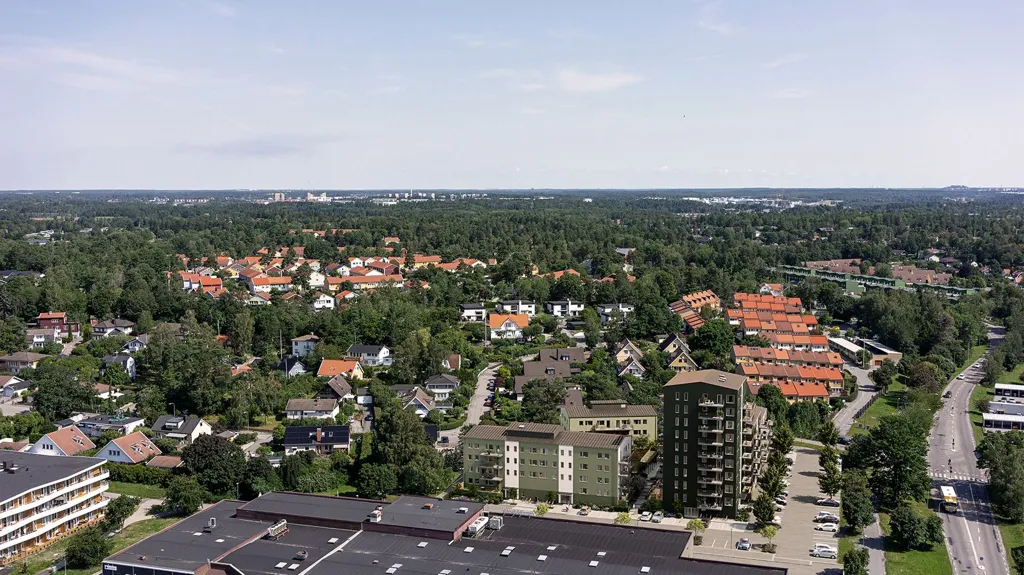 Õhuvaade - Efficient Flat with Balcony in Stockholm
