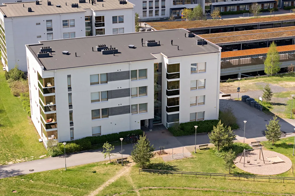 Õhuvaade - Modern Flat with Balcony in Linnanmaa, Oulu