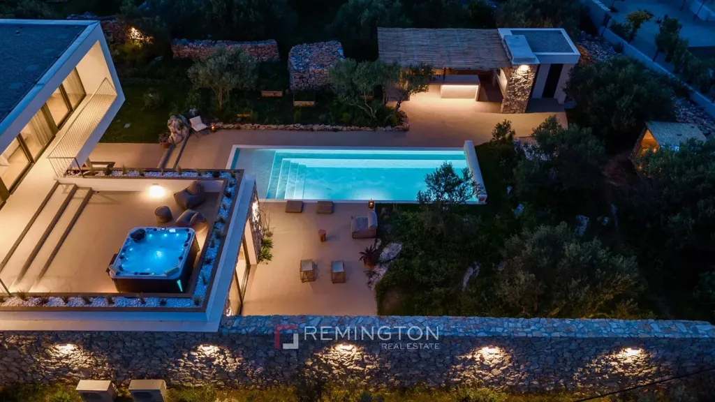 Vista aerea - Luxury Villa with Heated Pool and Sea View on Šolta