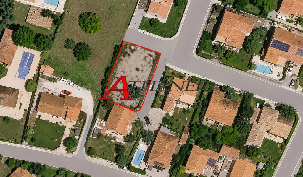 Õhuvaade - Approved Plot for Villa Construction in Villelongue-de-la-Salanque