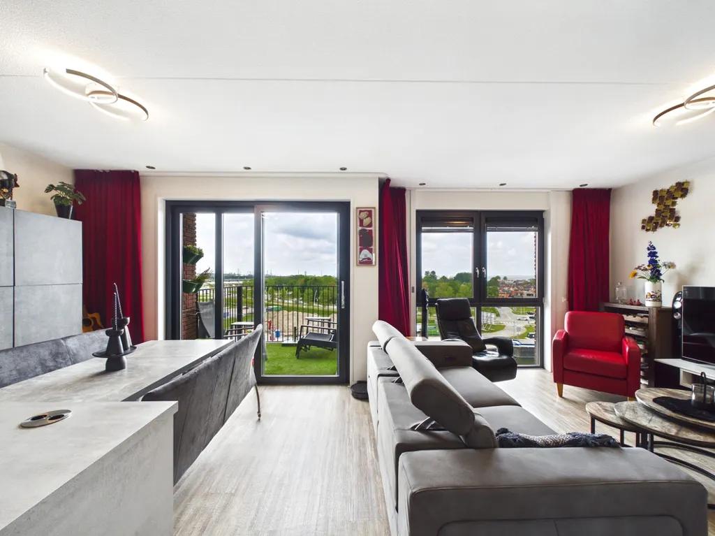 Séjour - Galerij Flat with Westerschelde View in Terneuzen