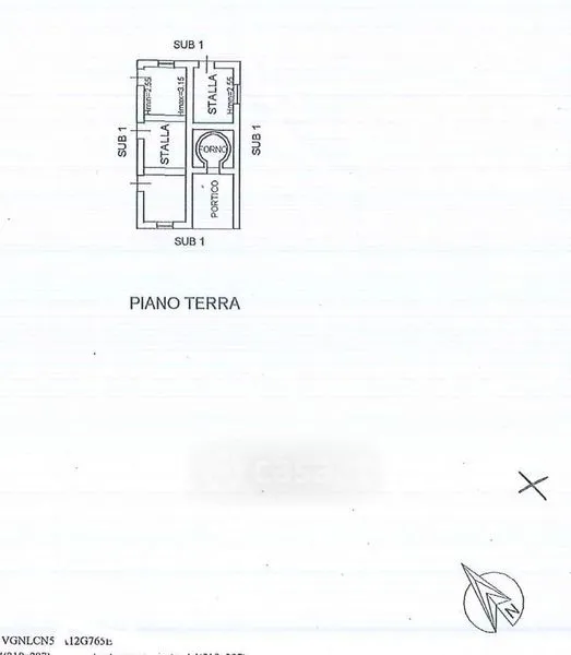 Plan - Rustic Villa to Renovate with Panoramic Terrace in Configni