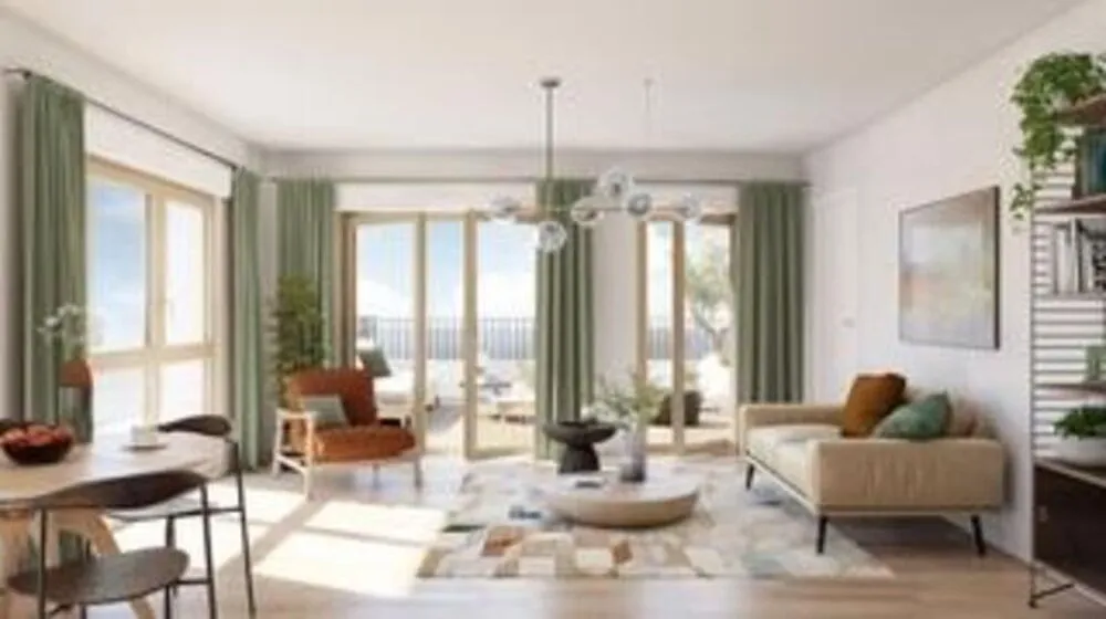 Living Room - City Centre Flat with Sea Proximity in Cherbourg-Octeville