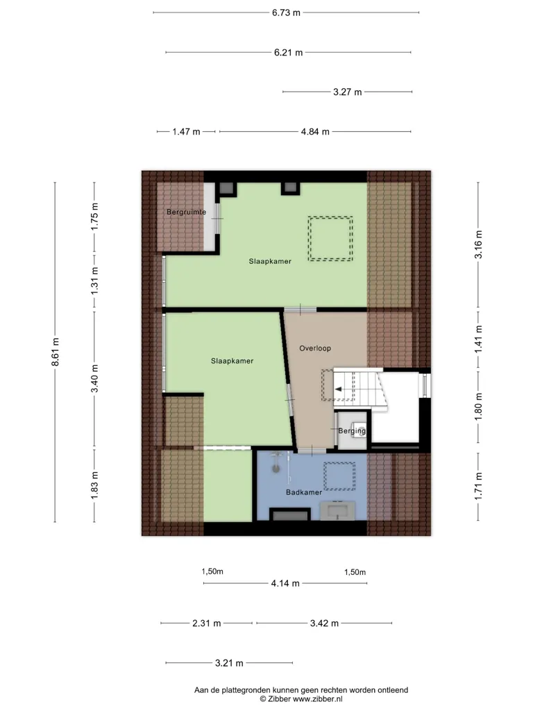 Plan - Modernised Penthouse with Balcony in Middelburg