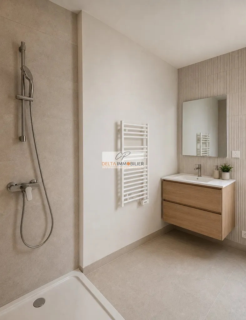 Bathrooms - 3-Bed Flat with Terrace in Landser