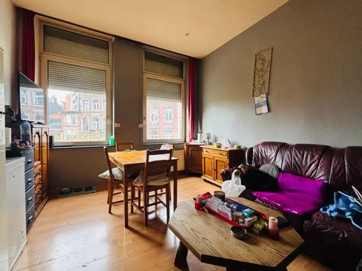 Living Room - Apartment in Central Liège