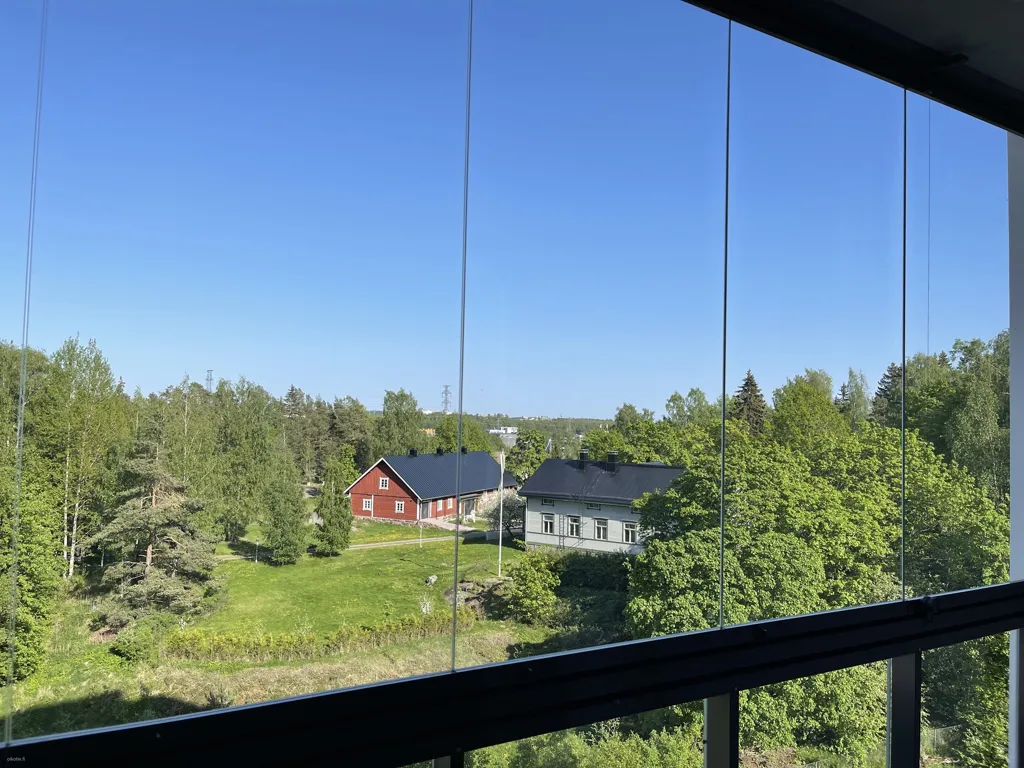 Balcon - Modern Studio with Balcony in Espoo Olari
