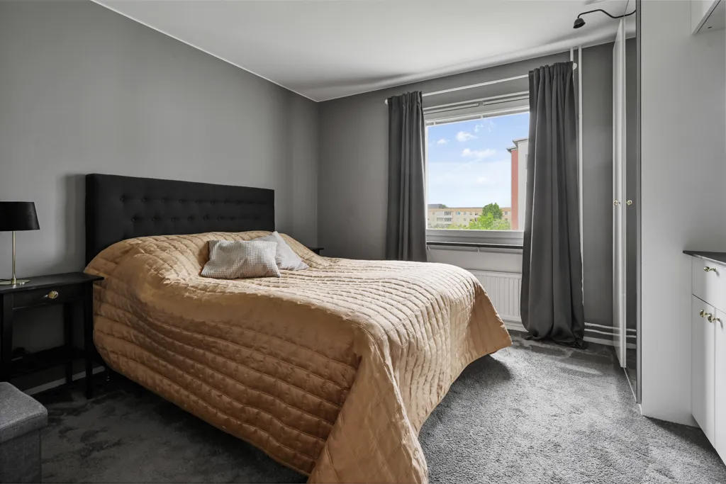 Bedrooms - Stylish Two-Bedroom with Balcony in Märsta
