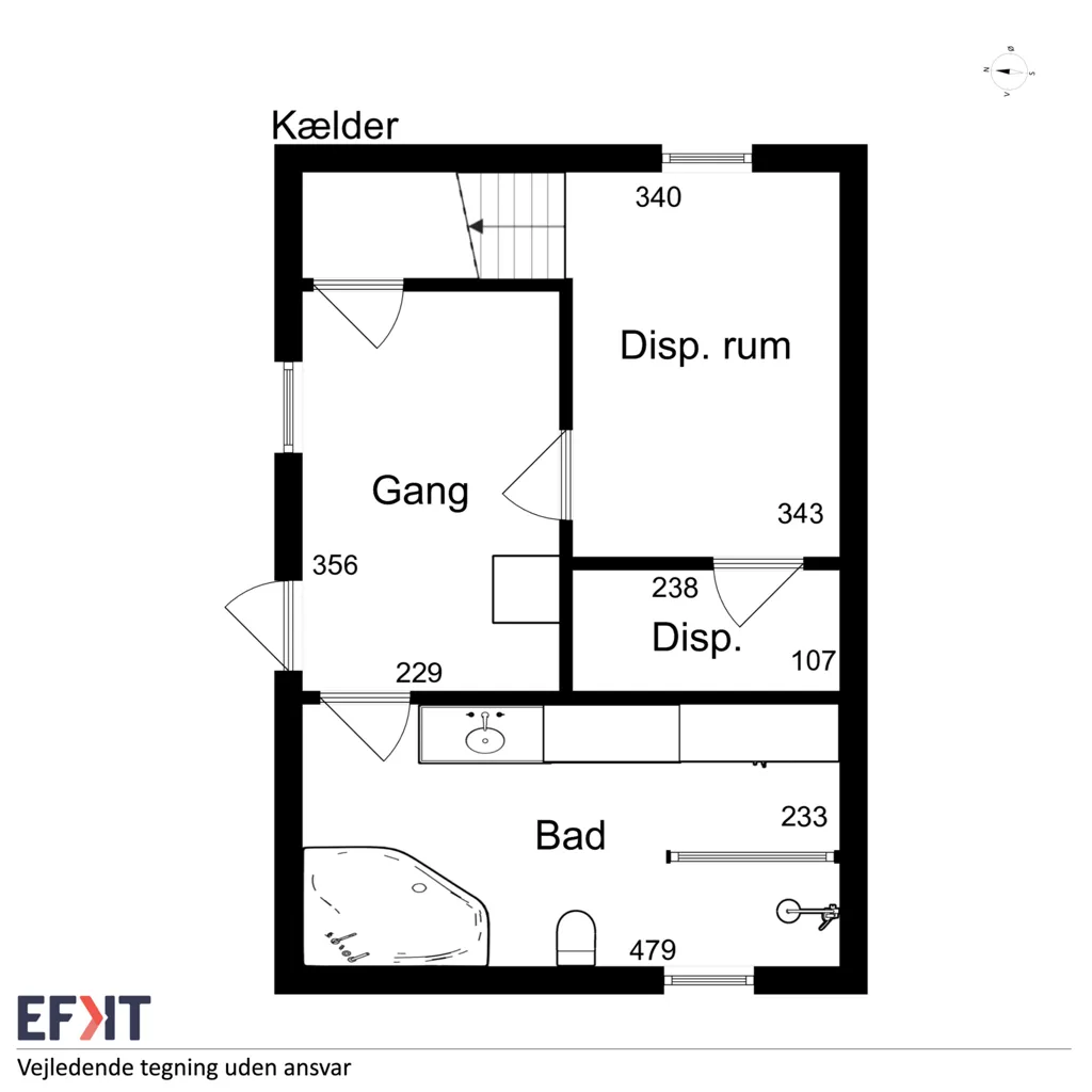 Planimetria - Fenced Villa with Garden in Vojens