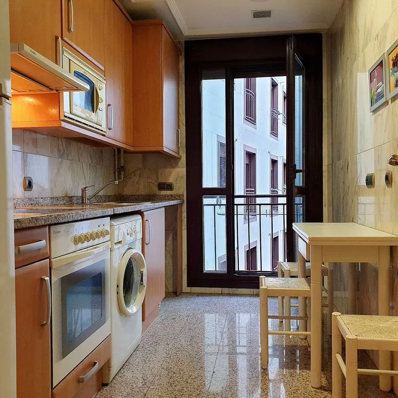 Cuisine - 1-Bedroom Flat with Terrace in Gran Capitán