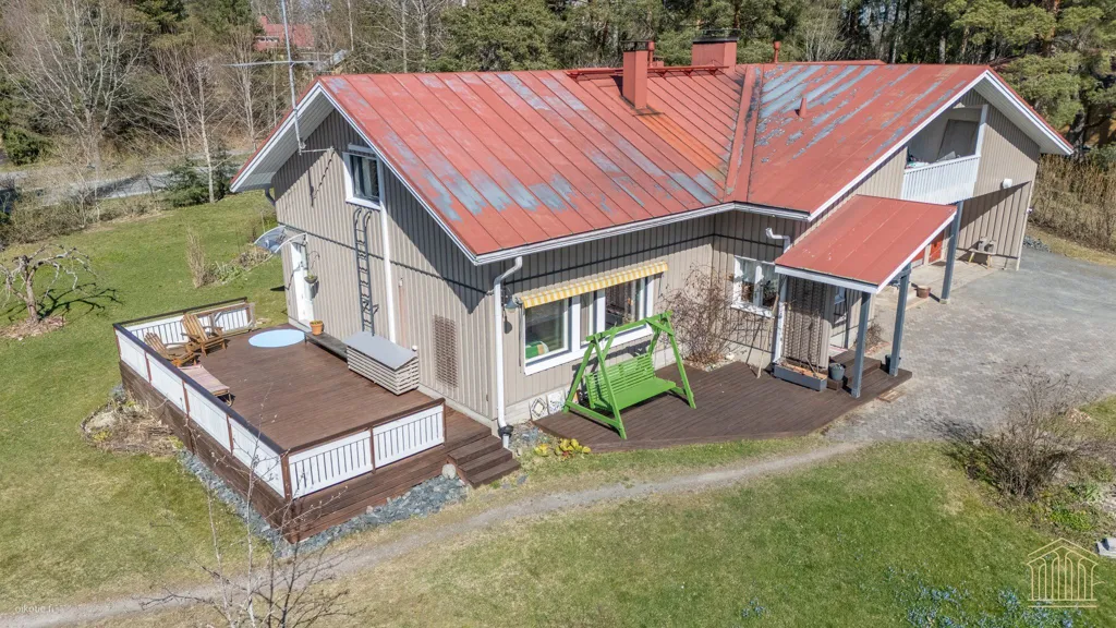Vue aérienne - Personalised House with Sauna in Tammela