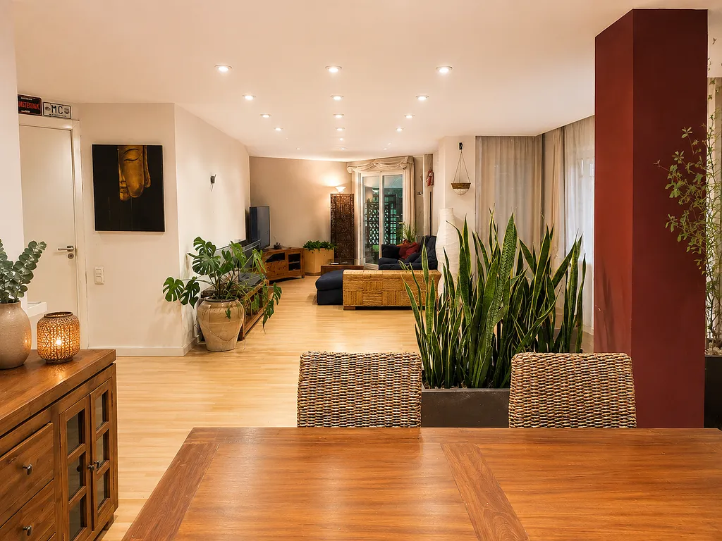 Salle à manger - South-Facing Flat with Panoramic Views in Nord Street